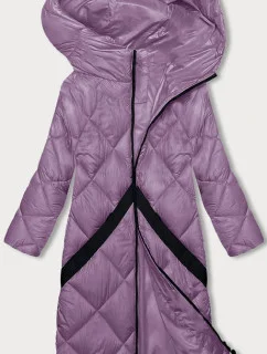 Růžová prošívaná dámská zimní bunda (H-896-38)