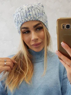 Fleecová čepice Adela K282 modrá