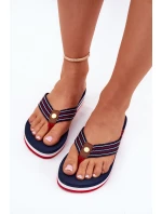 Dámské Šlapky Japonky Na Klínu Big Star RR274A126 Modré