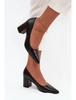 Lodičky na jehlovém podpatku se špičatými nosky černé Ryvessa Lodičky na jehlovém podpatku se špičatými nosky černé Ryvessa