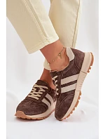 Dámské tenisky z přírodního semiše hnědé Marceline