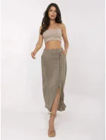 Sukně D73761M50222A khaki