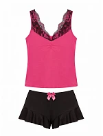 Pyžamo Candy 1/2 Fuchsia - Donna Pyžamo Candy 1/2 Fuchsia - Donna