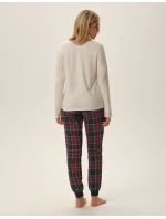 Dámské pyžamo Florencia 41902-80X Béžová - Henderson Ladies Dámské pyžamo Florencia 41902-80X Béžová - Henderson Ladies
