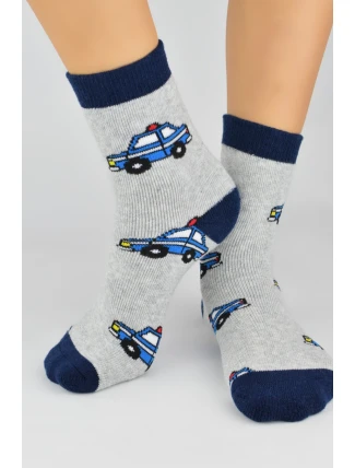 CHLAPECKÉ FROTÉ PONOŽKY SE VZOREM SF003