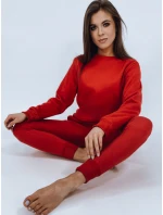 Dámská tepláková souprava FITT červená FashionStreet AY0470