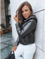 Dámská krátká prošívaná bunda SPORT HEVEN černá FashionStreet TY3710