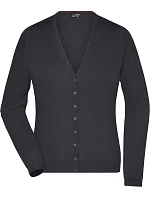 Daiber JN 660 Dámský pletený cardigan s výstřihem do V 02.0660 black Daiber JN 660 Dámský pletený cardigan s výstřihem do V 02.0660 black