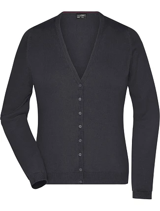 Daiber JN 660 Dámský pletený cardigan s výstřihem do V 02.0660 black Daiber JN 660 Dámský pletený cardigan s výstřihem do V 02.0660 black