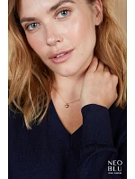 NEOBLU Sullivan Women Dámský svetr s výstřihem do V 24.3988 deep black