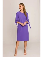 Šaty áčkového střihu S393 fialové - Stylove