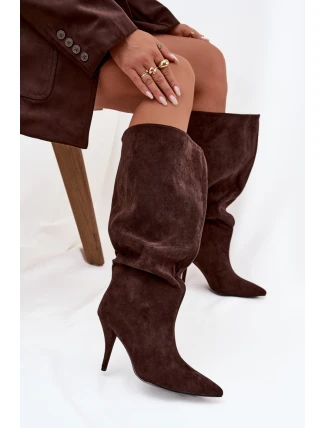 Kozačky na podpatku model 219853 Step in style Kozačky na podpatku model 219853 Step in style