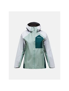 Dámská bunda PEAK PERFORMANCE W Trail Hipe 3L Shell Jacket, zelená barva