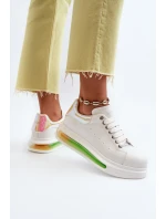 Dámské kožené tenisky GOE NN2N4029 bílé