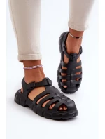 Dámské pěnové sandály římské černé Gasaria
