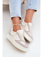 Dámské Tenisky Na Platformě Béžové Lesida Dámské Tenisky Na Platformě Béžové Lesida