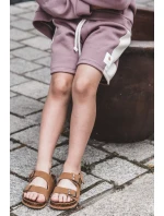 Dětské sandály na korkové platformě, zapínání na suchý zip, Camel Rorria Dětské sandály na korkové platformě, zapínání na suchý zip, Camel Rorria