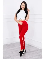 Dámské legíny 8882 Červená - Kesi