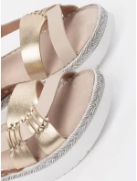 Trendy dámské hnědé sandály platforma Trendy dámské hnědé sandály platforma