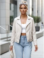 FashionStreet dámské krátké kožené boty Ramones light beige TY5630