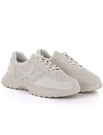 Dámské kožené sportovní polobotky béžové barvy Vinceza 41507