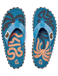 Gumbies unisex žabky ISLANDER FLIP-FLOP BLUE PALMETTO