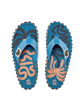 Gumbies unisex žabky ISLANDER FLIP-FLOP BLUE PALMETTO