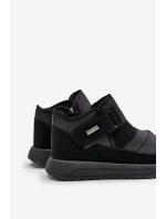 Zateplené pánské zimní boty sněhule černé Progress PROGJ-22-153 Zateplené pánské zimní boty sněhule černé Progress PROGJ-22-153