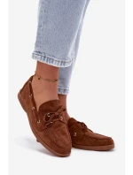 Polobotky Mokasiny Dámské S Vázáním Camel Calivra Polobotky Mokasiny Dámské S Vázáním Camel Calivra