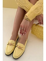 Dámské mokasíny s ozdobným detailem Žluté Rosynne