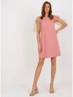 LK SK 506733 šaty.85 tmavě růžová LK SK 506733 šaty.85 tmavě růžová