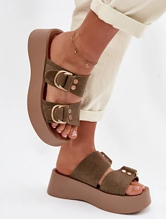 Klapky na platformě model 226360 Step in style
