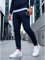 Pánské tmavě modré tepláky FashionStreet AX0682 Pánské tmavě modré tepláky FashionStreet AX0682