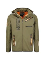 Geographical Norway Softshellová bunda Royaute DB 068 M WY1996H/GN-Kaki / Orange pánské