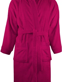 The One Towelling Bathrobe hooded Župan s kapucí 48.1021 magenta