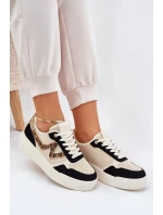 Dámské Sportovní Boty Na Platformě Leopardí Černé Lorori