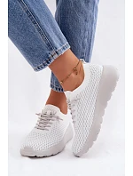Materiálová Dámská Sportovní Obuv Bílá Helinae