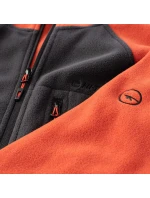 Pánská mikina Polar Monar M 92800621574 šedo-oranž - Hi-Tec Pánská mikina Polar Monar M 92800621574 šedo-oranž - Hi-Tec