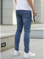 Pánské modré džínové kalhoty slim fit FashionStreet UX4481