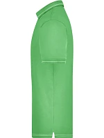 Daiber JN 569 Pánské žerzejové elastické polo 02.0569 lime green/white