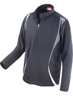Spiro S 178X Tréninkový top s "1/4" zip s dlouhým rukávem 29.178X black/grey/white Spiro S 178X Tréninkový top s "1/4" zip s dlouhým rukávem 29.178X black/grey/white