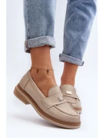 Zazoo 20165 Dámské kožené mokasíny béžové Zazoo 20165 Dámské kožené mokasíny béžové