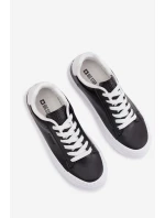 Dámské tenisky z eko kůže Big Star TT274927 HI-POLY SYSTEM Černé