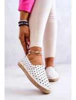 Dámské módní espadrilky Polka Dots Big Star - bílé Dámské módní espadrilky Polka Dots Big Star - bílé