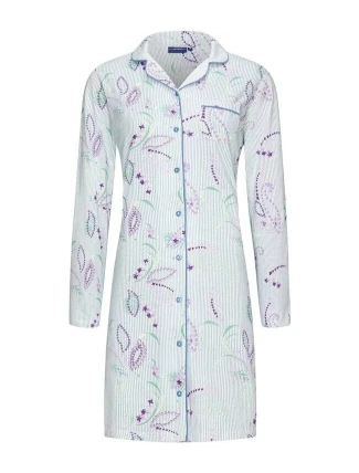 Dámská noční košile 10232-178-6 zelenofialová - Pastunette Dámská noční košile 10232-178-6 zelenofialová - Pastunette