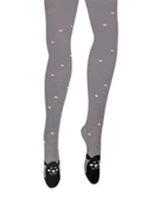 KIDDY - Vzorované punčocháče 2-6 leté dívky HNĚDOKALOVÉ 116-122