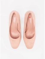 Praktické Jasnoróżowy  lodičky dámské na širokém podpatku