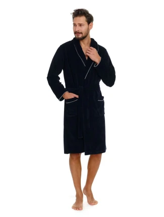 Pánský župan 6063 dark blue plus Pánský župan 6063 dark blue plus