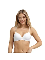 Dámská podprsenka bez kostic DIM INVISIBLE WIRELESS PADDED BRA - DIM - bílá