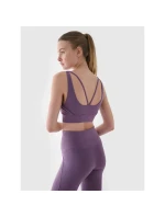 Podprsenka na jógu a pilates s nízkou výztuží 4F 4FWAW24USBAF144-50S